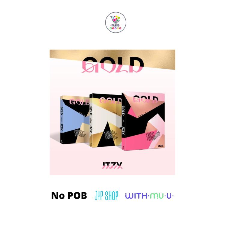 Выберите POB STANDARD Ver ITZY Mini Album GOLD Regular Edition No POB SET Ver